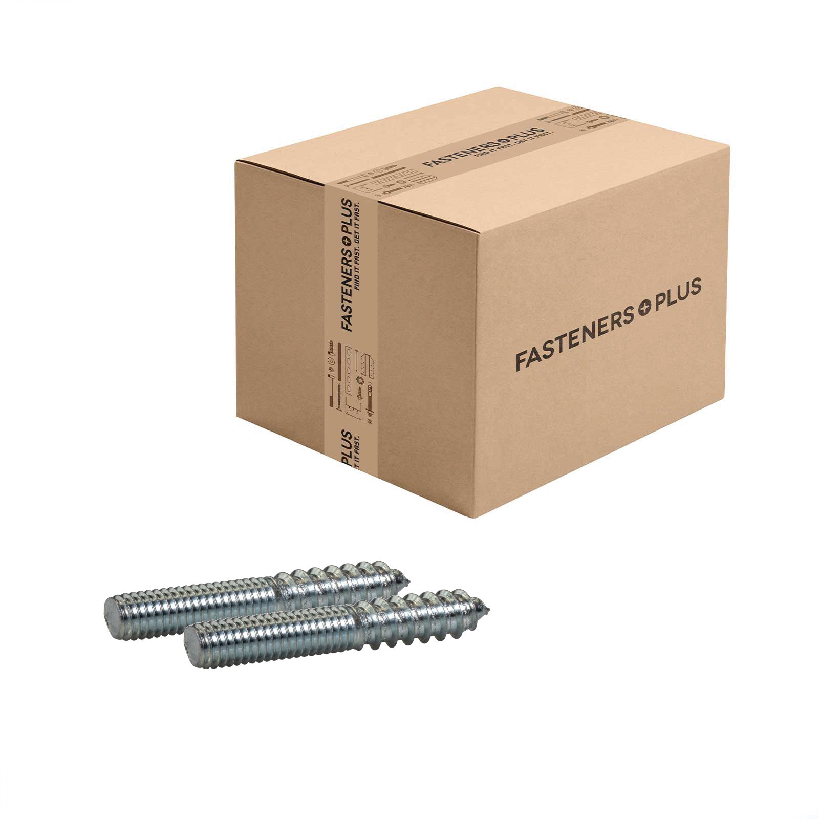 Conquest 3/8" x 2-1/2" Hanger Bolt - Zinc CR+3, Qty. 250 - Carton