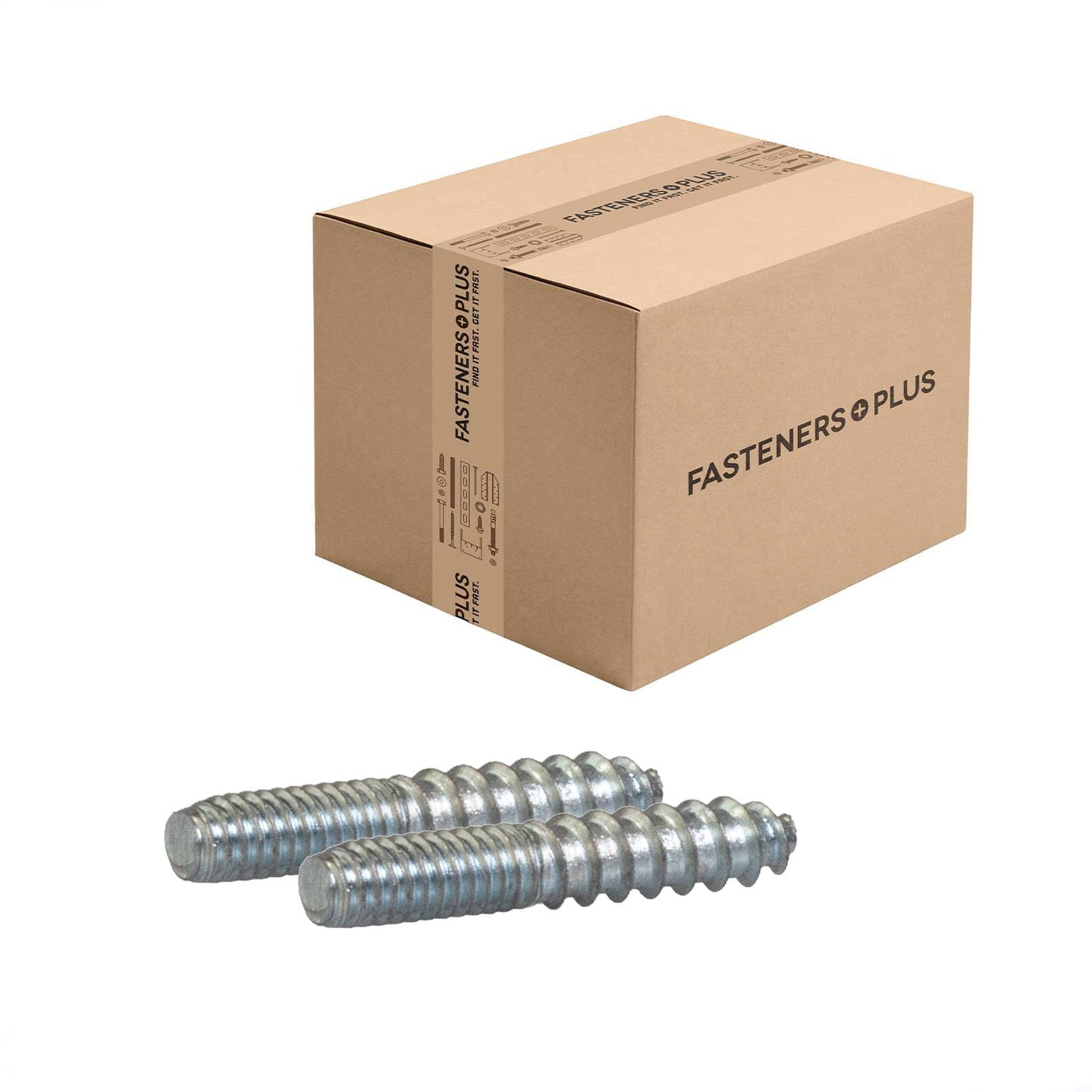 Conquest #8 x 1" Hanger Bolt - Zinc CR+3, Qty. 2,500 - Carton