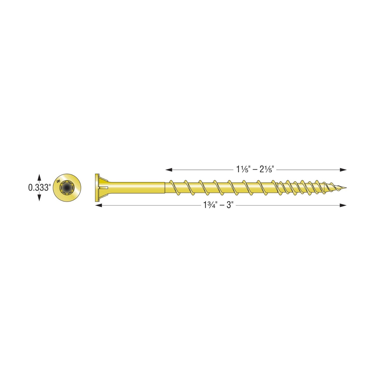 Simpson WSV Subfloor Screw illustration
