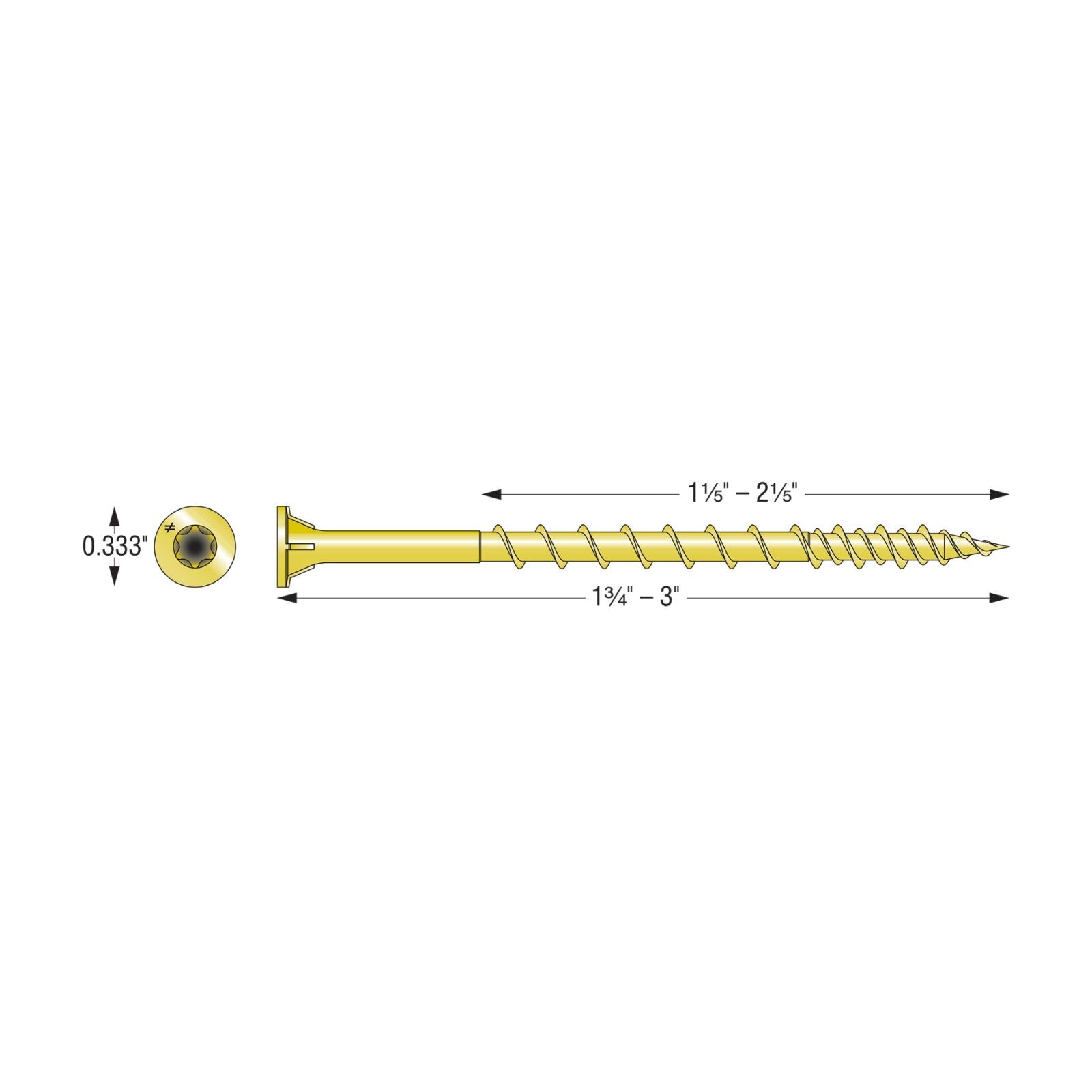 Simpson WSV Subfloor Screw illustration