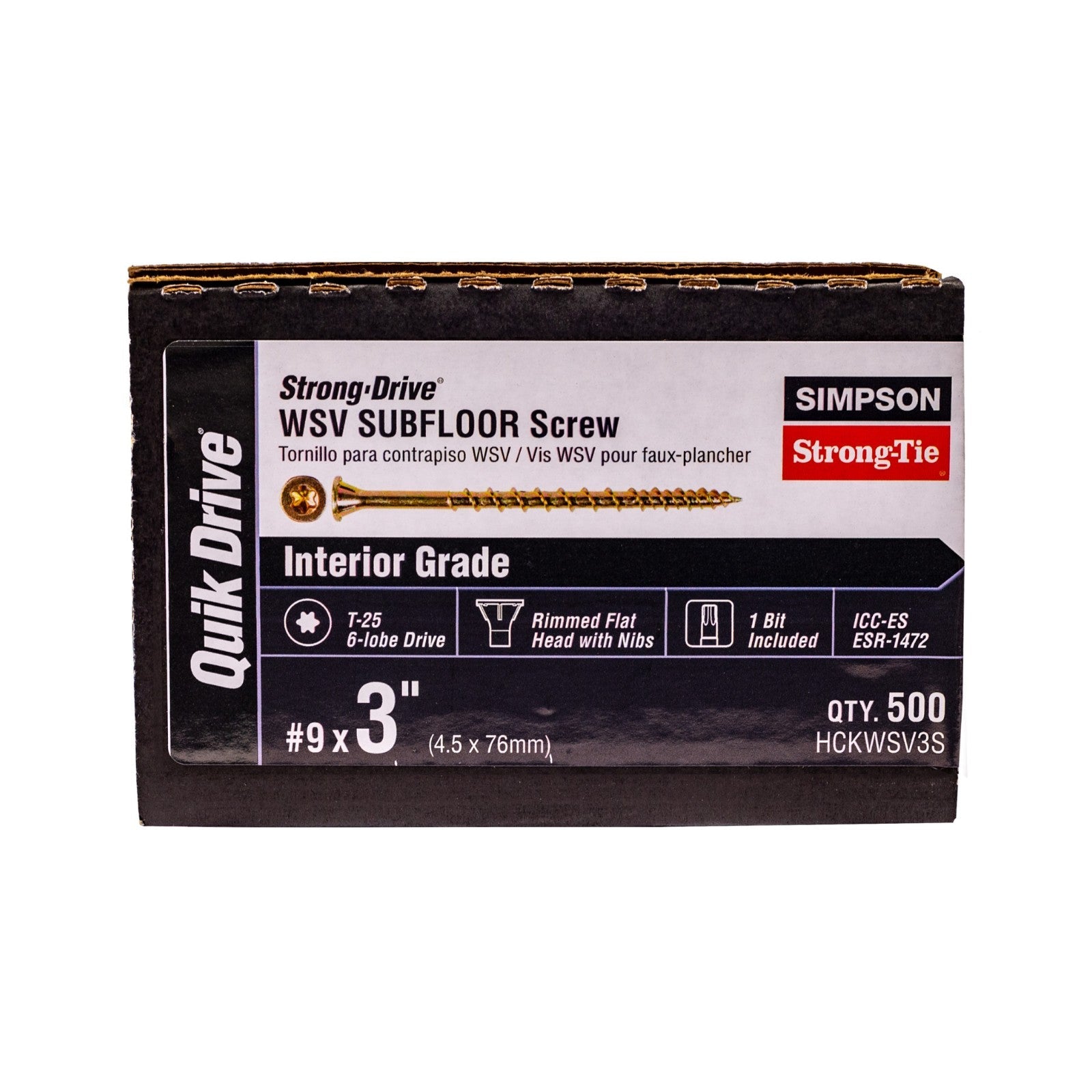 Simpson WSV Subfloor Screw Packaging
