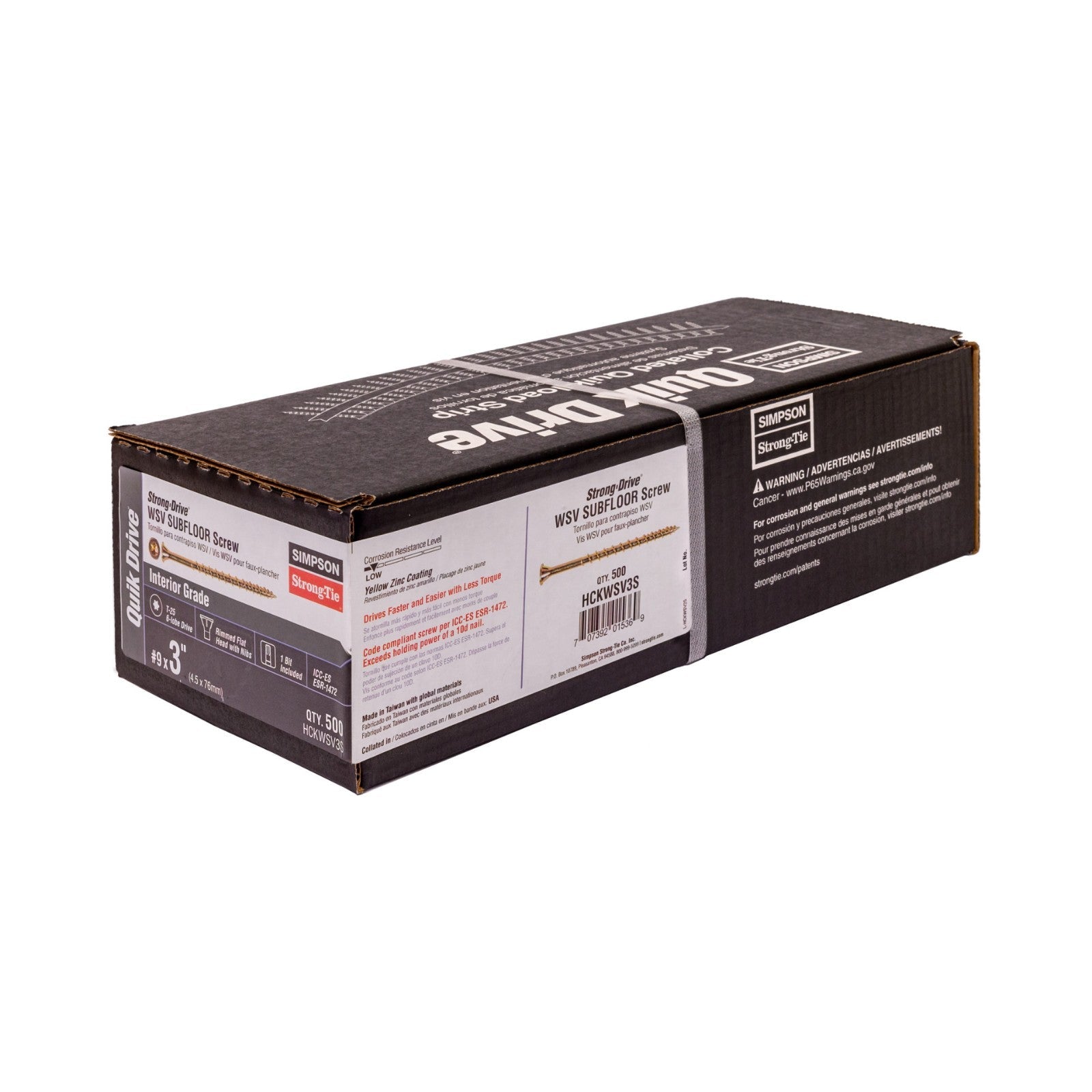 Simpson WSV Subfloor Screw Packaging