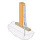 Simpson HDUE13 23-1/16" Galvanized Predeflected Holdown