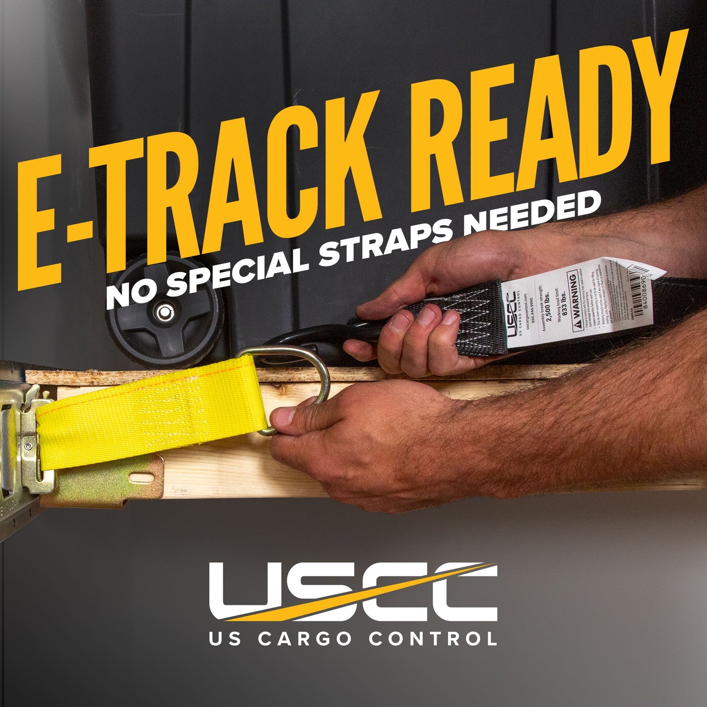 E Track Tie Down Rail Kit | Yellow