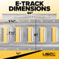 E Track Tie Down Rail Kit | Yellow
