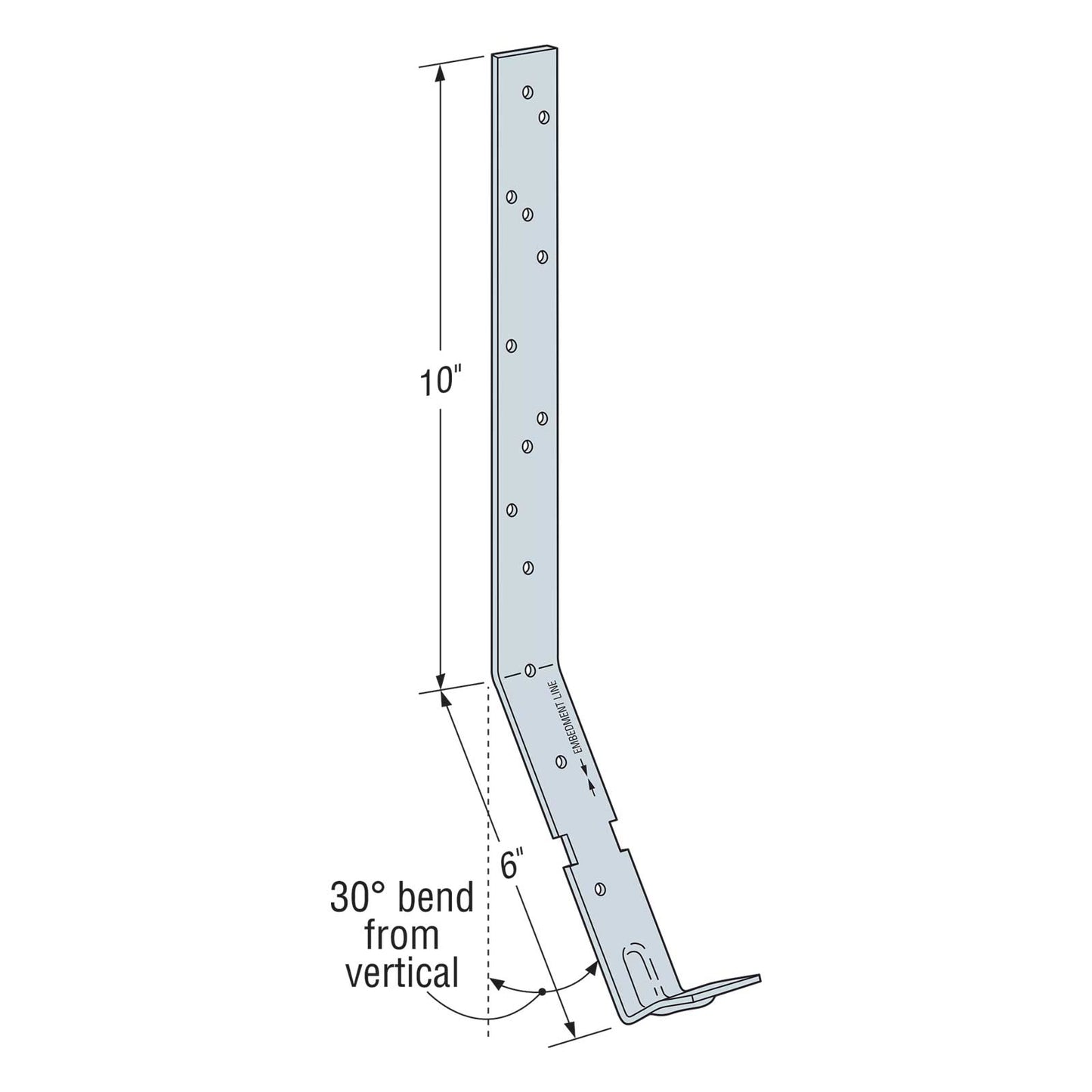Simpson HETA16 12" Embedded Truss Anchor