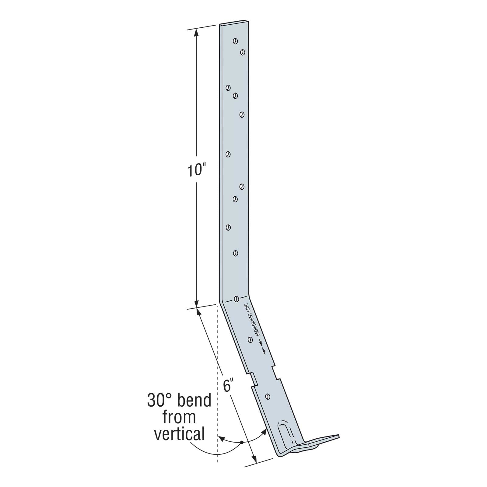 Simpson HETA16 12" Embedded Truss Anchor