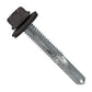 #1224 x 112 inch HG Steelbinder Metal Roofing Screw Charcoal Gray Pkg 250