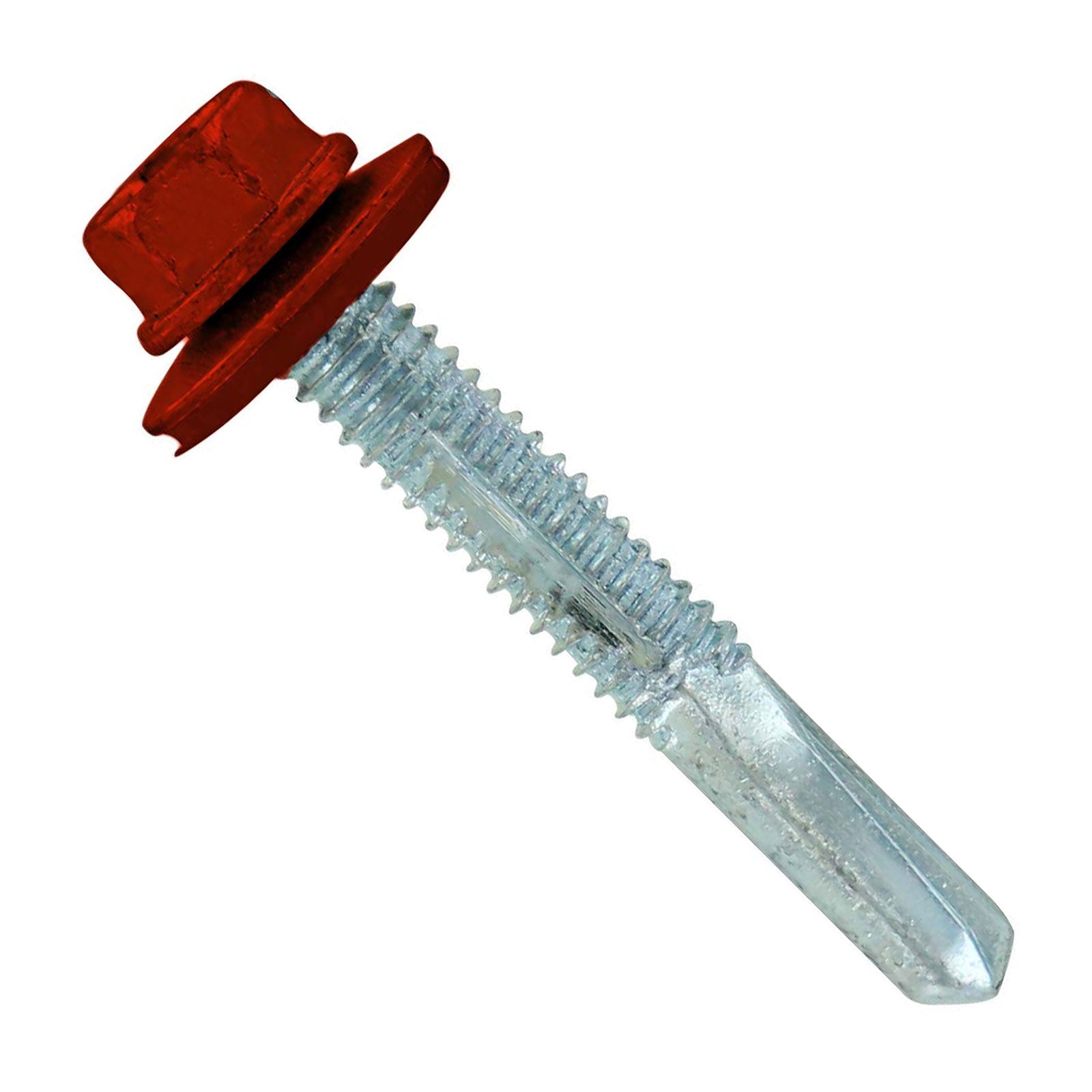 #1224 x 112 inch HG Steelbinder Metal Roofing Screw Rustic Red Pkg 250