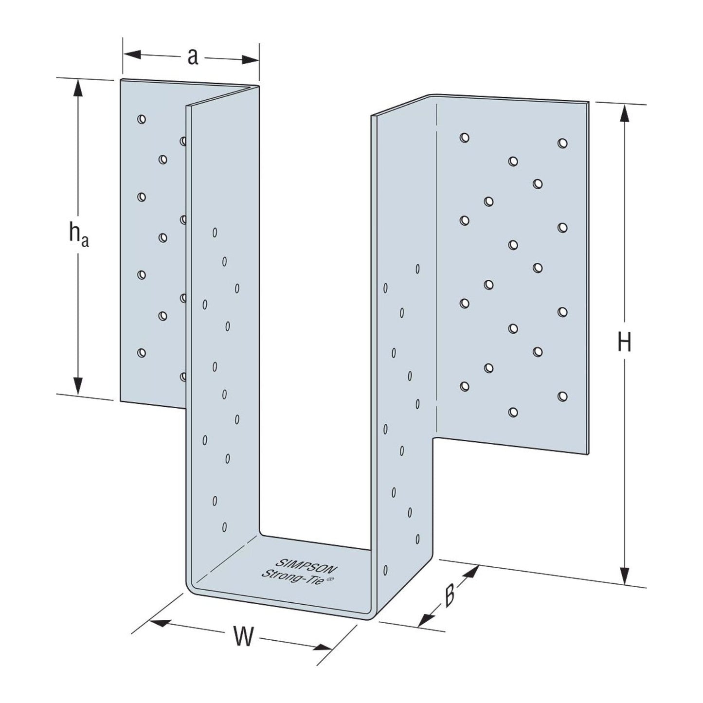 Simpson HGUM Heavy Girder Face-Mount Hanger