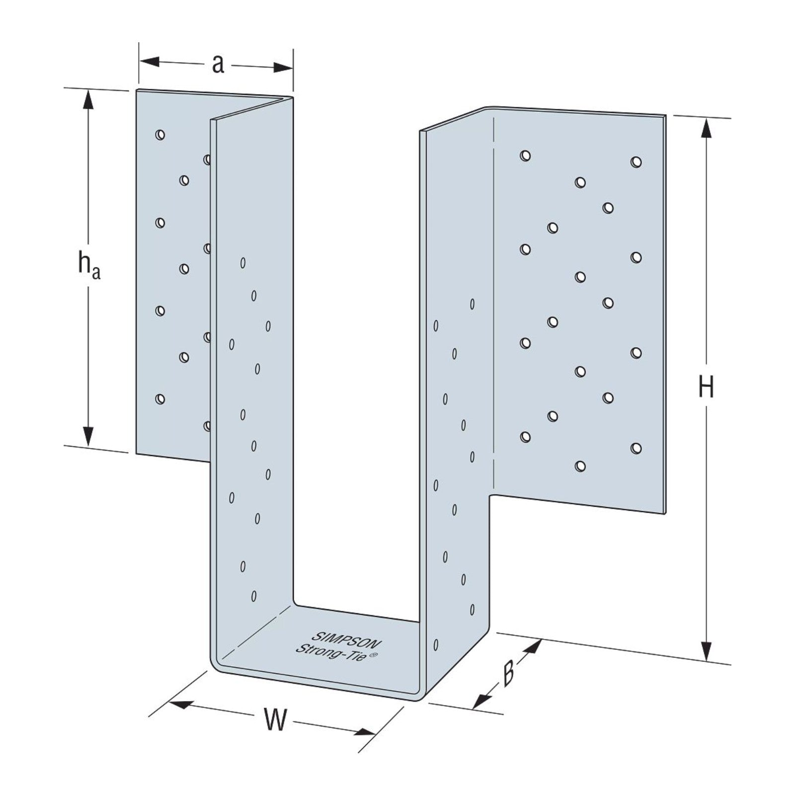 Simpson HGUM Heavy Girder Face-Mount Hanger
