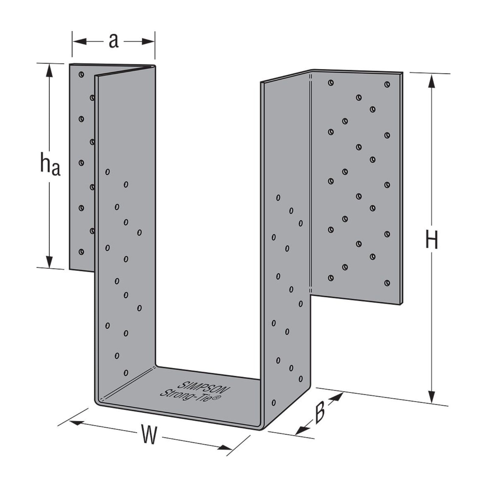 Simpson HHGU Extra Heavy Girder Face-Mount Hanger