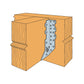 Simspon Strong-Tie HHUS Exta Heavy U shaped hanger with double shear nailing installation