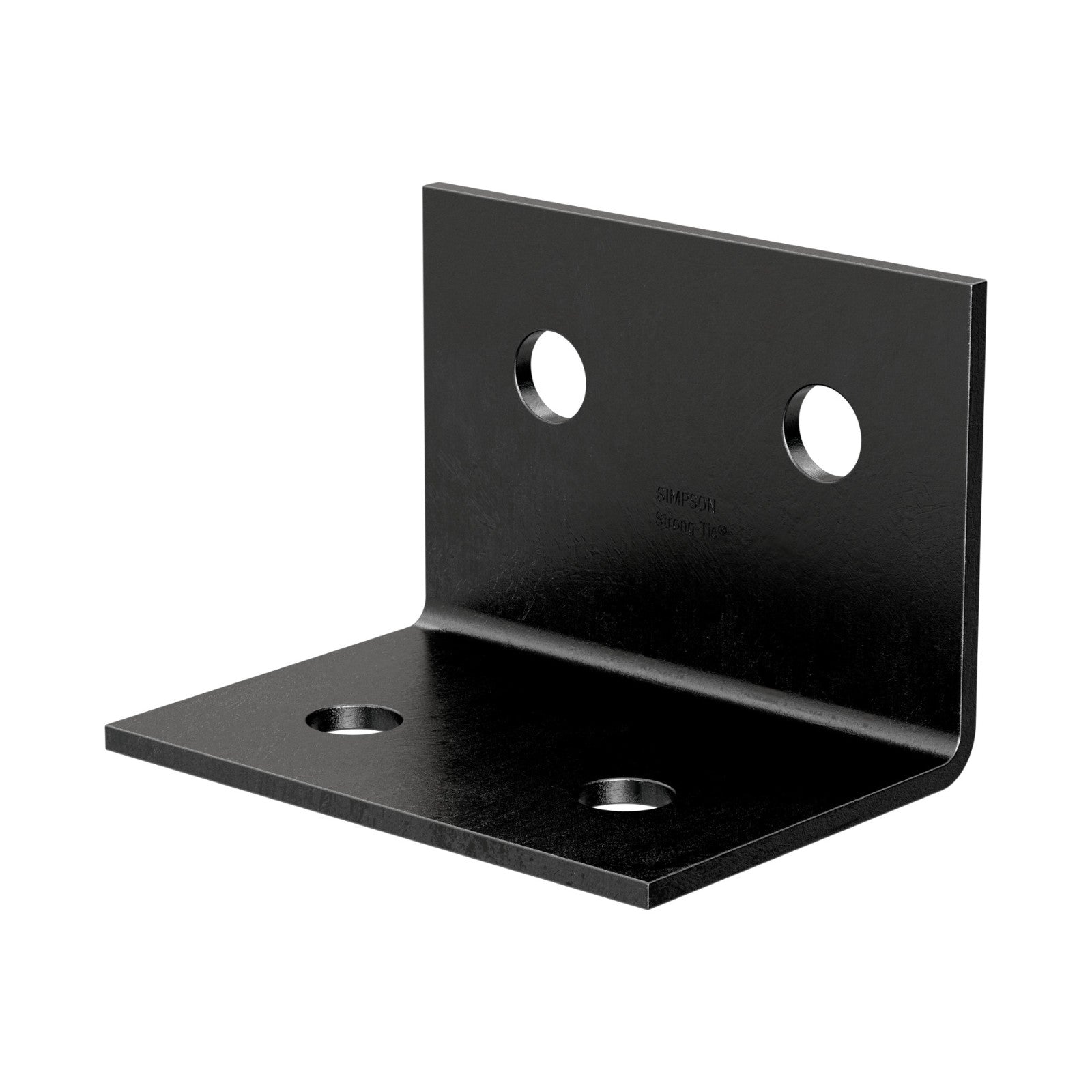 Simpson Strong-Tie HL46PC Heavy L-Shaped Reinforcing Framing Angle Bracket - Black Powder Coat