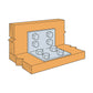 Simpson Strong-Tie HL76 L-Shaped Heavy Reinforcing Framing Angle Bracket installation