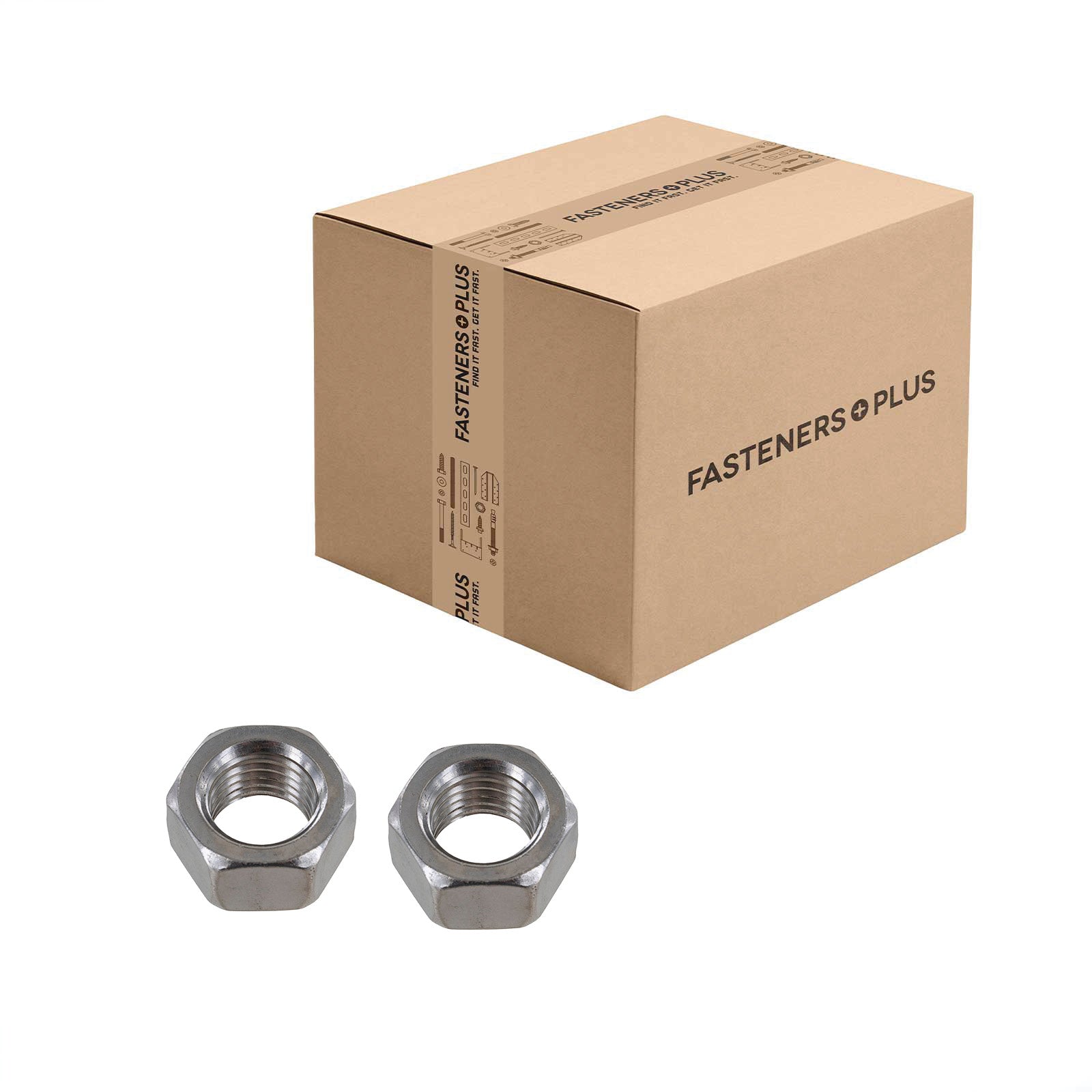 Conquest 1" F594 Hex Nut - 316 Stainless Steel, Qty. 100 - Carton