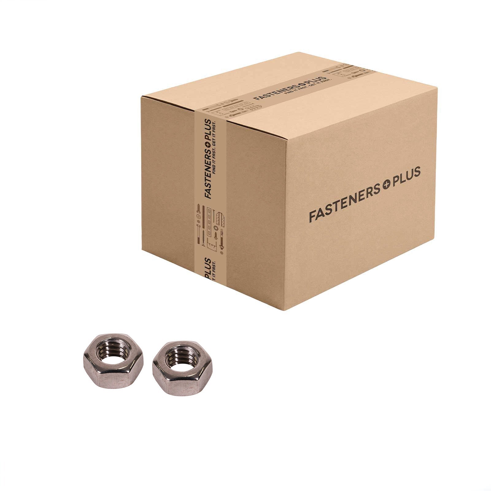 Conquest 1/4" F594 Hex Nut - 18-8 Stainless Steel, Qty. 5,000 - Carton