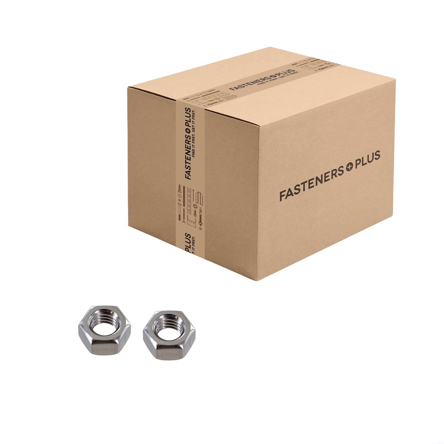 Conquest 5/16" F594 Hex Nut - 18-8 Stainless Steel, Qty. 3,000 - Carton