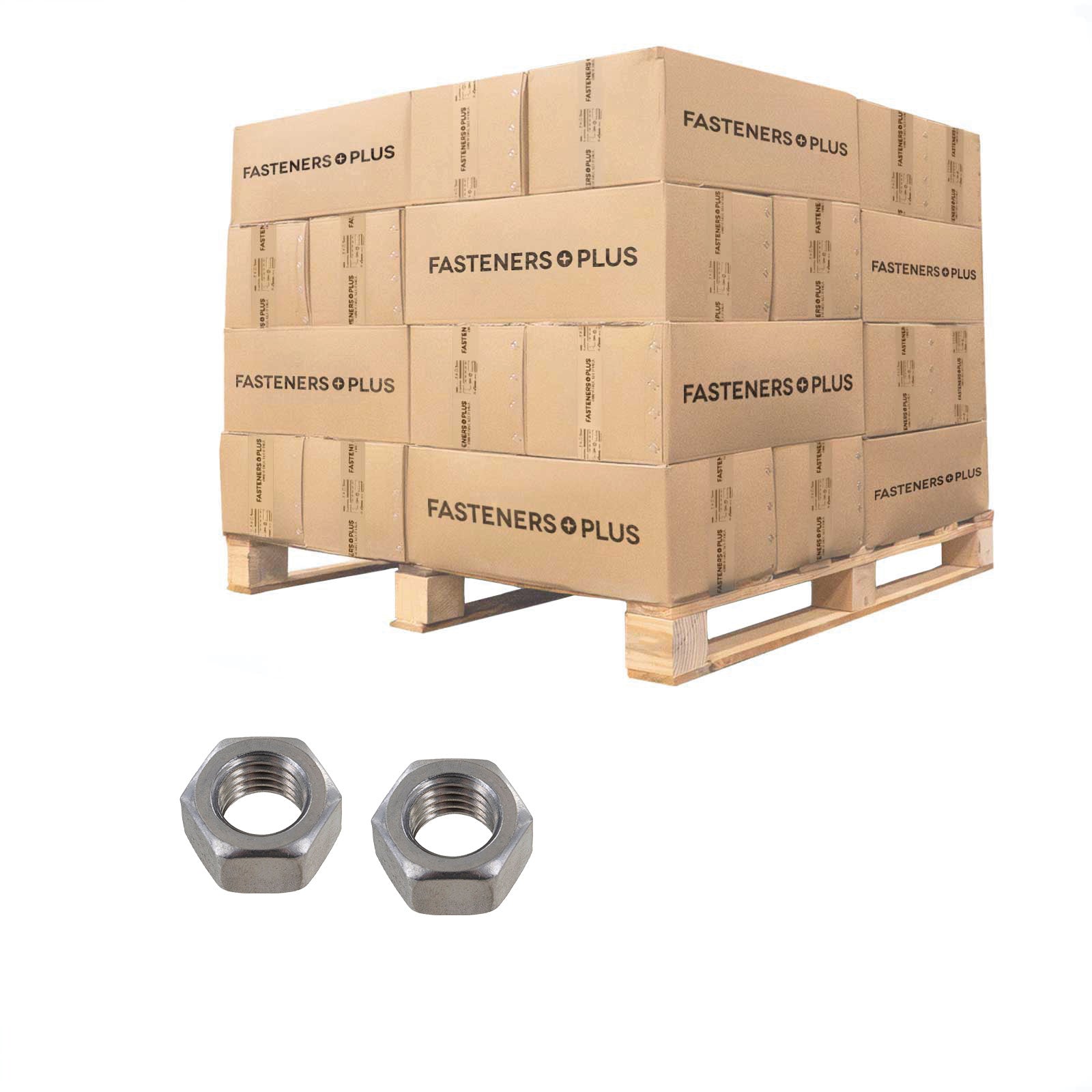 Conquest 5/8" F594 Hex Nut - 316 Stainless Steel, Qty. 18,000 - Pallet