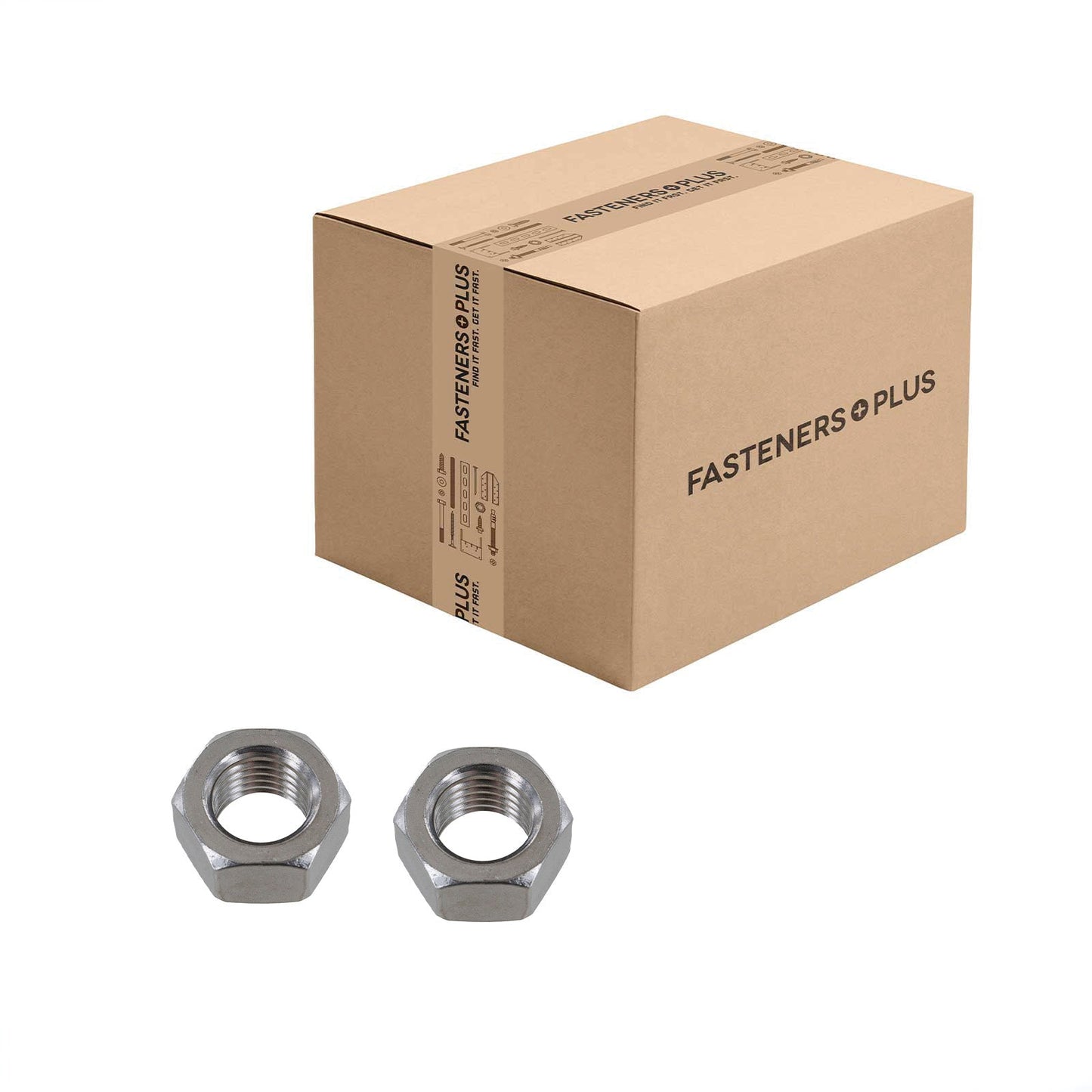Conquest 7/8" F594 Hex Nut - 18-8 Stainless Steel, Qty. 200 - Carton