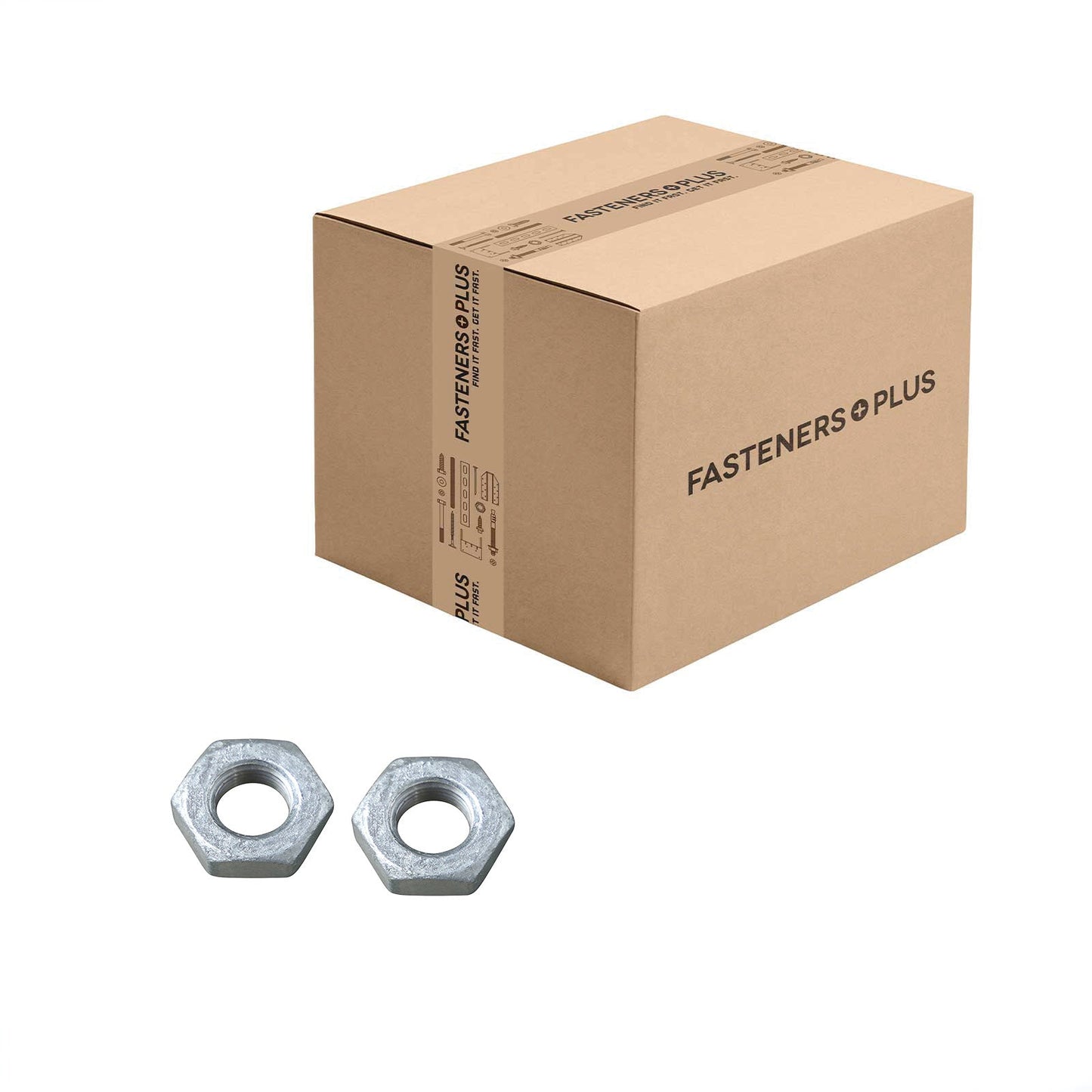 Conquest 1/2" Heavy Hex Nut, A563 Grade A - Hot Dip Galvanized, Qty. 800 - Carton