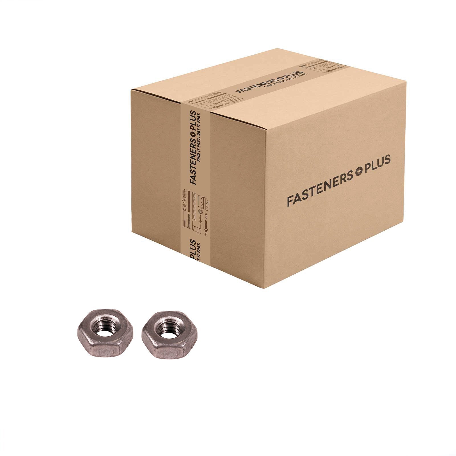 Conquest 1/4" Heavy Hex Nut, A563 Grade A - Plain, Qty. 4,000 - Carton