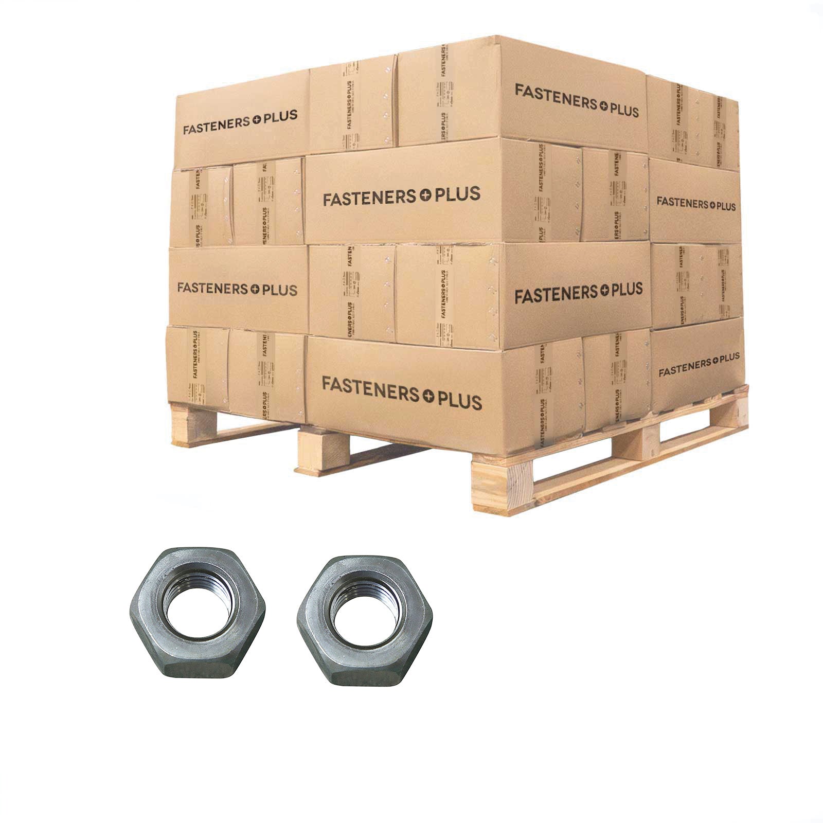 Conquest 3/4" Heavy Hex Nut, A563 Grade A - Plain, Qty. 11,250 - Pallet
