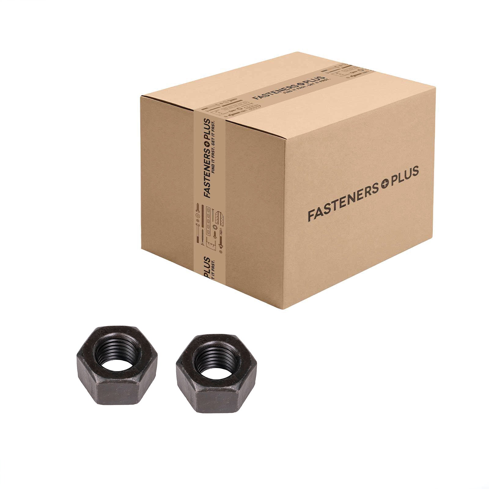Conquest 7/8" A563 Grade DH Heavy Hex Nut - Plain, Qty. 150 - Carton