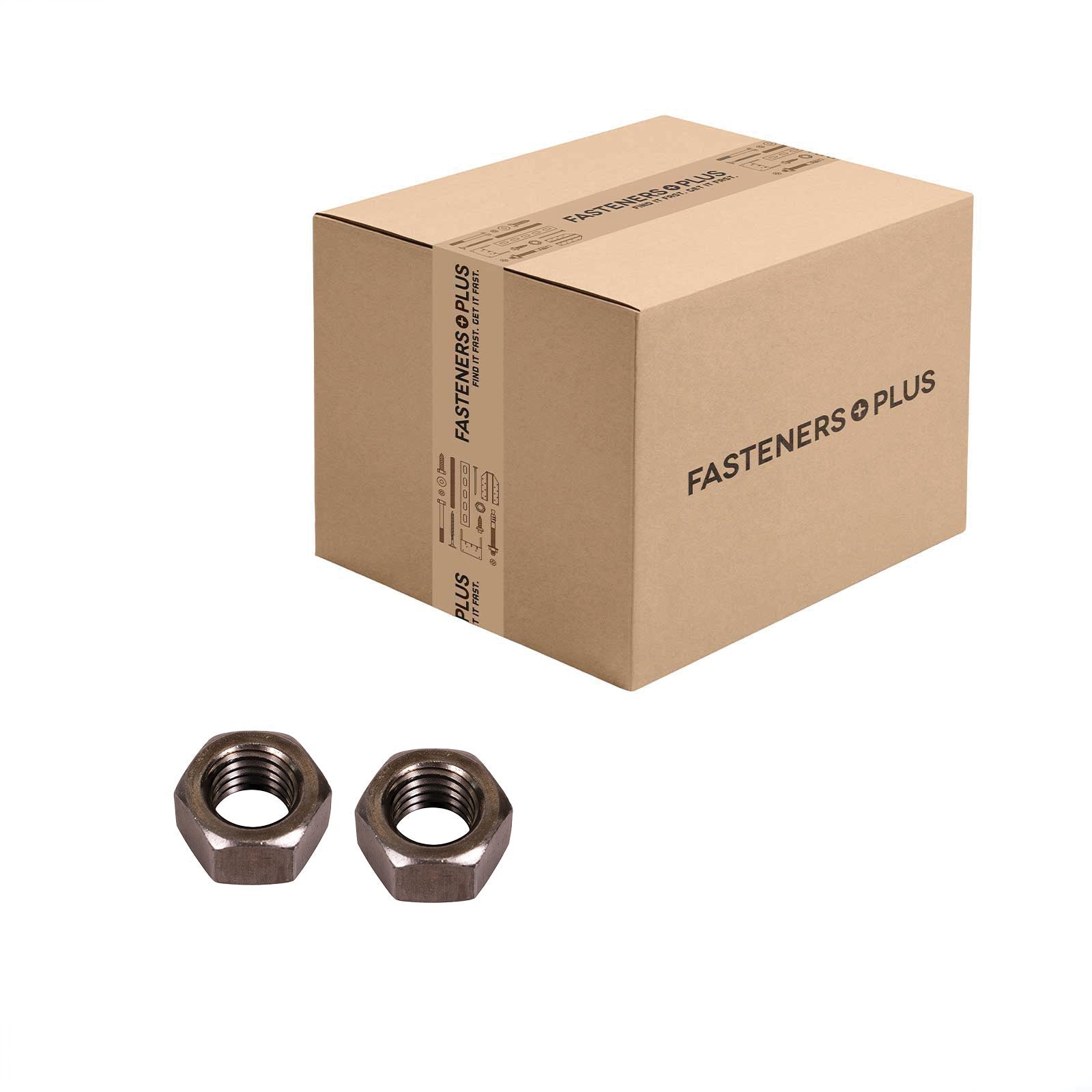 Conquest 1/2" Grade 2 Hex Nut - Plain, Qty. 1,000 - Carton
