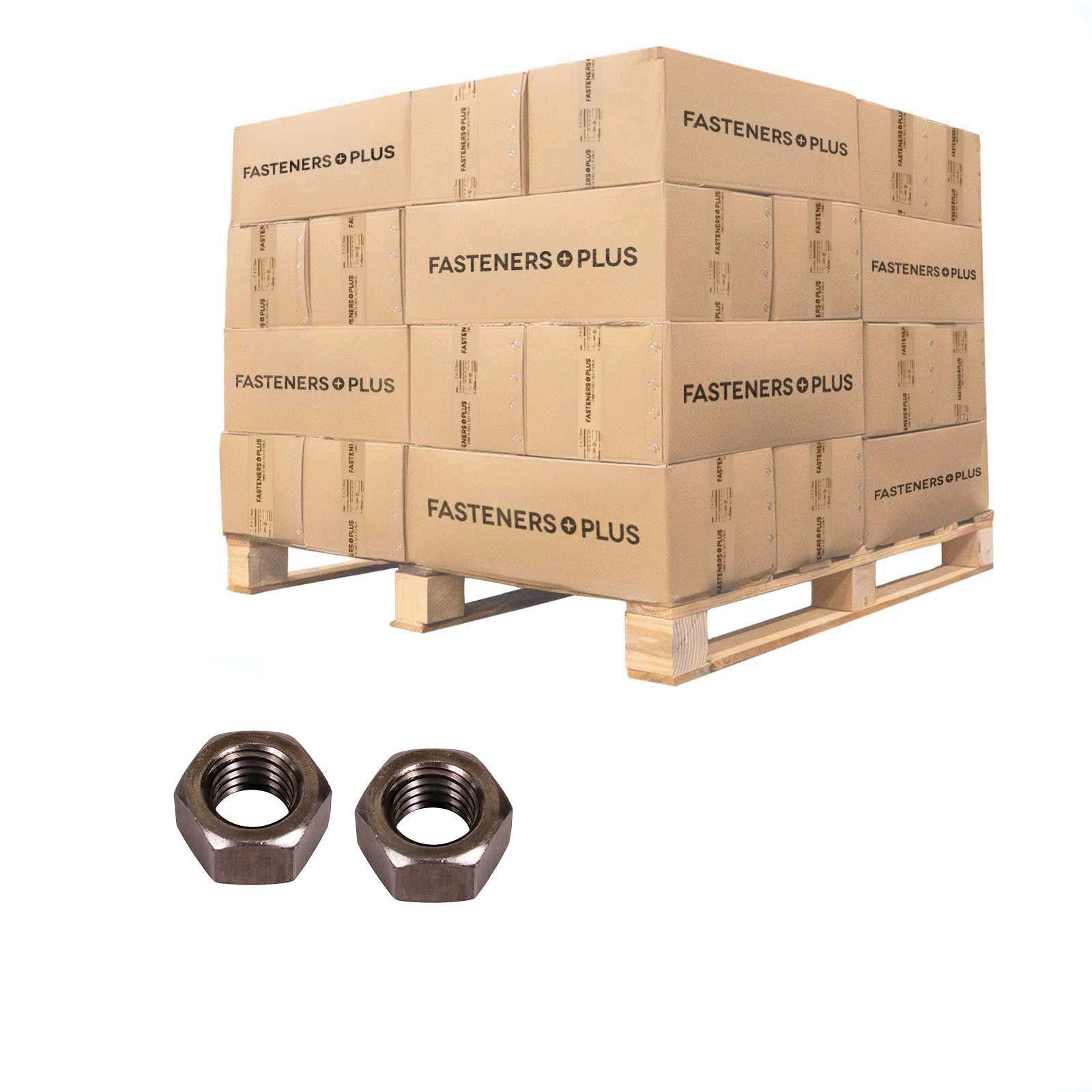 Conquest 1/2" Grade 2 Hex Nut - Plain, Qty. 45,000 - Pallet