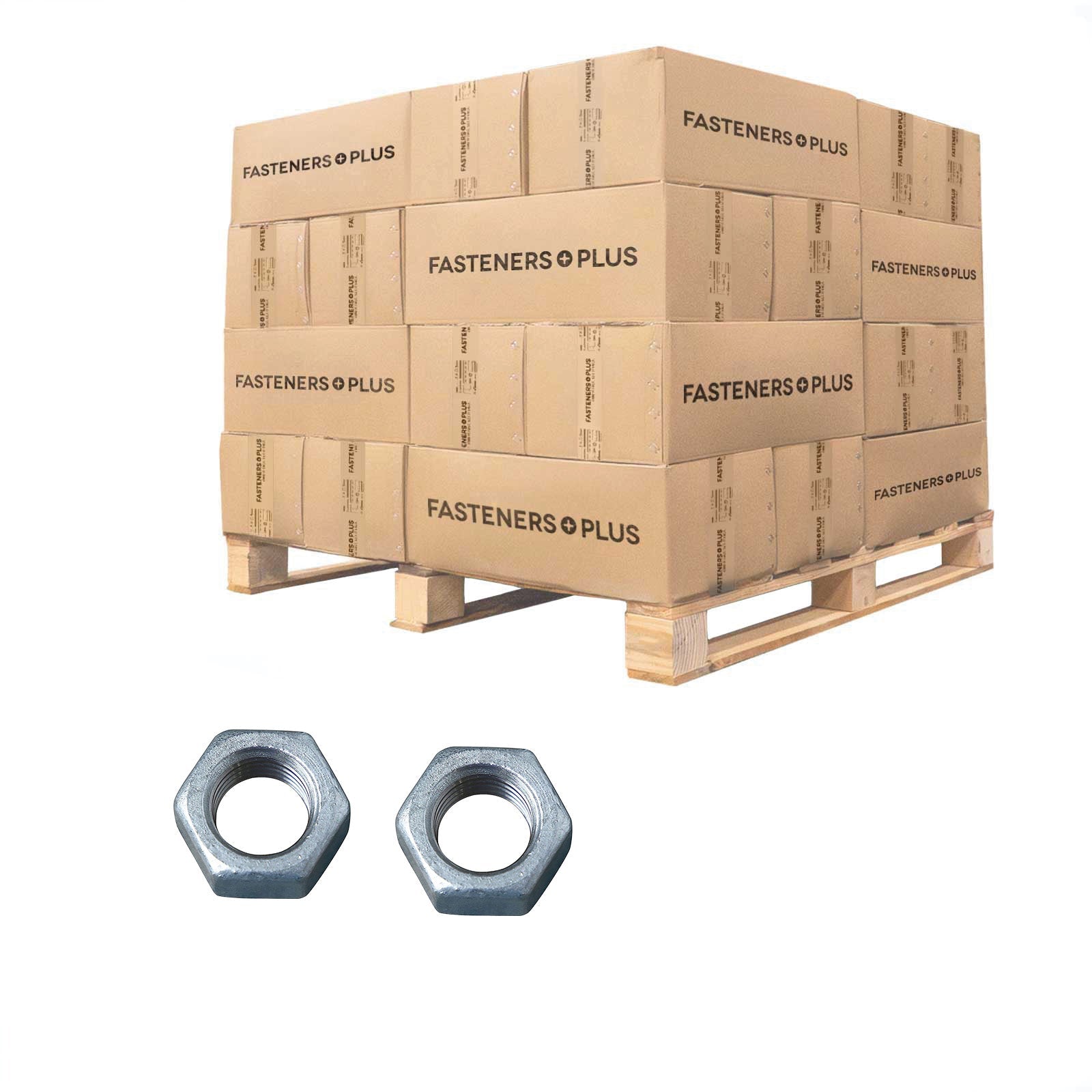 Conquest 3/4" Grade 2 Hex Nut - Hot Dip Galvanized, Qty. 18,000 - Pallet