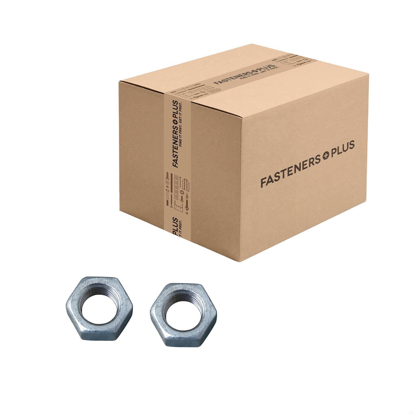 Conquest 3/4" Grade 2 Hex Nut - Hot Dip Galvanized, Qty. 400 - Carton