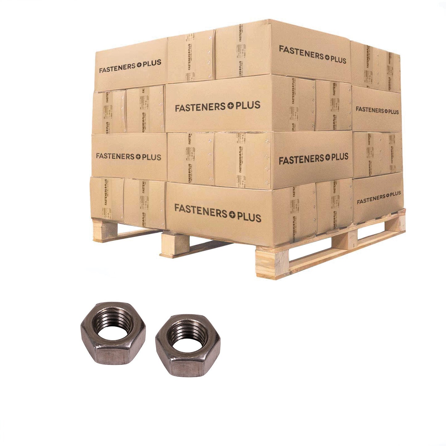Conquest 5/8" Grade 2 Hex Nut - Plain, Qty. 29,250 - Pallet