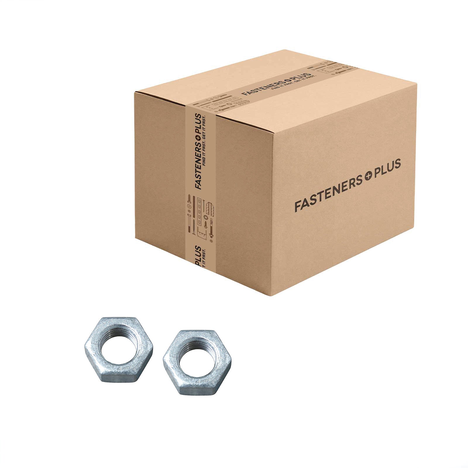 Conquest 5/8" Grade 2 Hex Nut - Hot Dip Galvanized, Qty. 600 - Carton