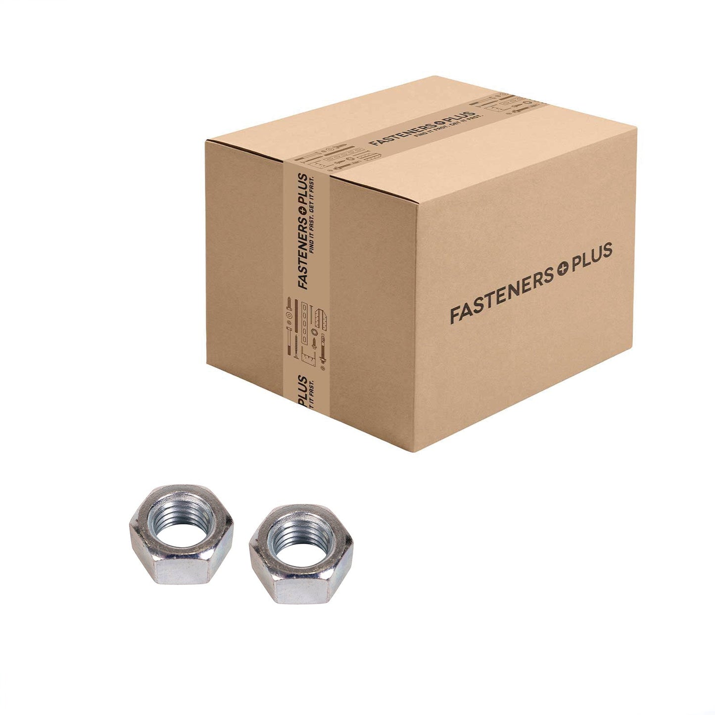 Conquest 5/8" Grade 2 Hex Nut - Zinc Plated, Qty. 600 - Carton