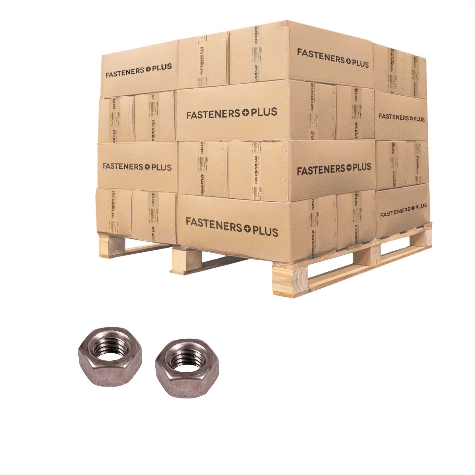 Conquest 7/16" Grade 2 Hex Nut - Plain, Qty. 67,500 - Pallet