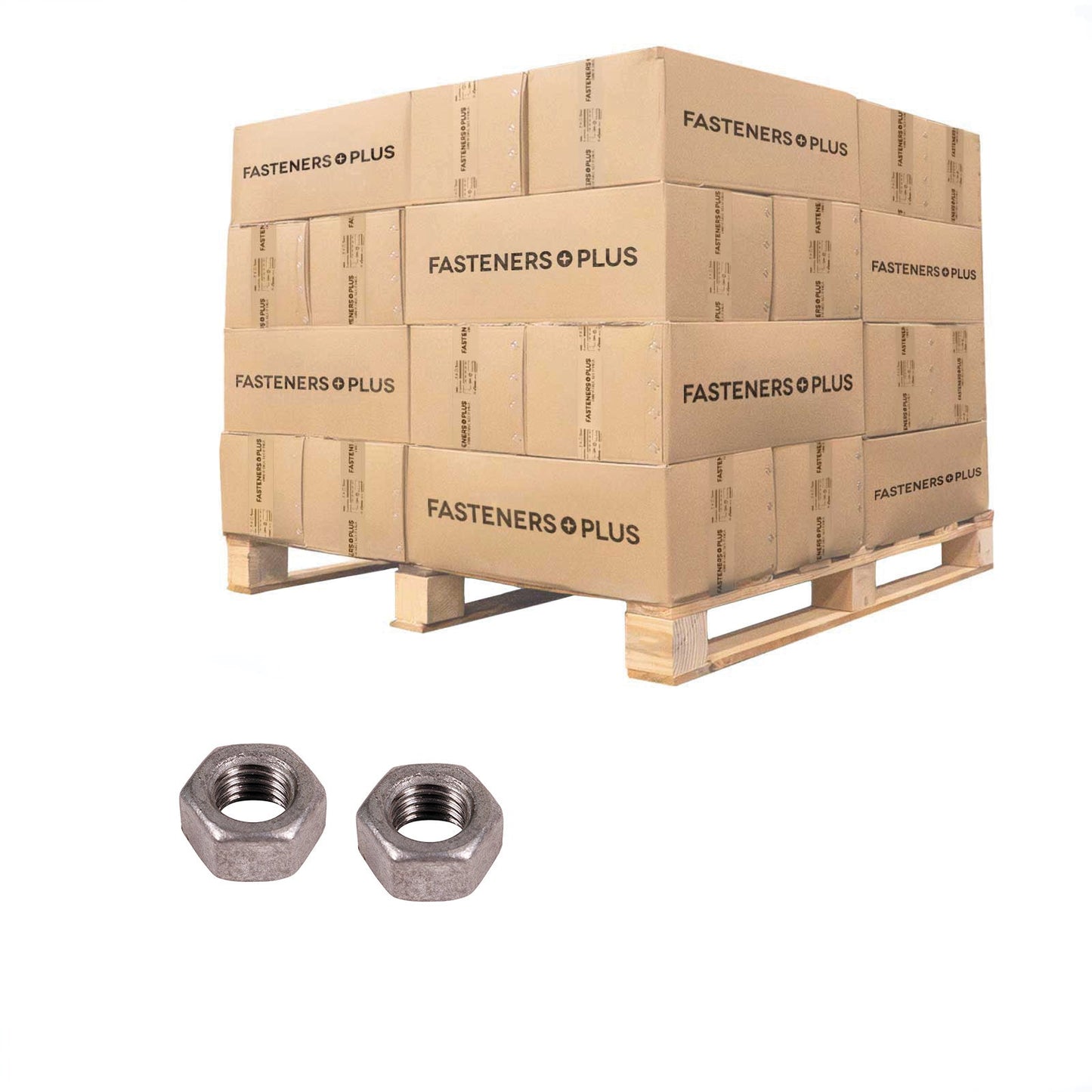 Conquest 7/16" Grade 2 Hex Nut - Hot Dip Galvanized, Qty. 67,500 - Pallet