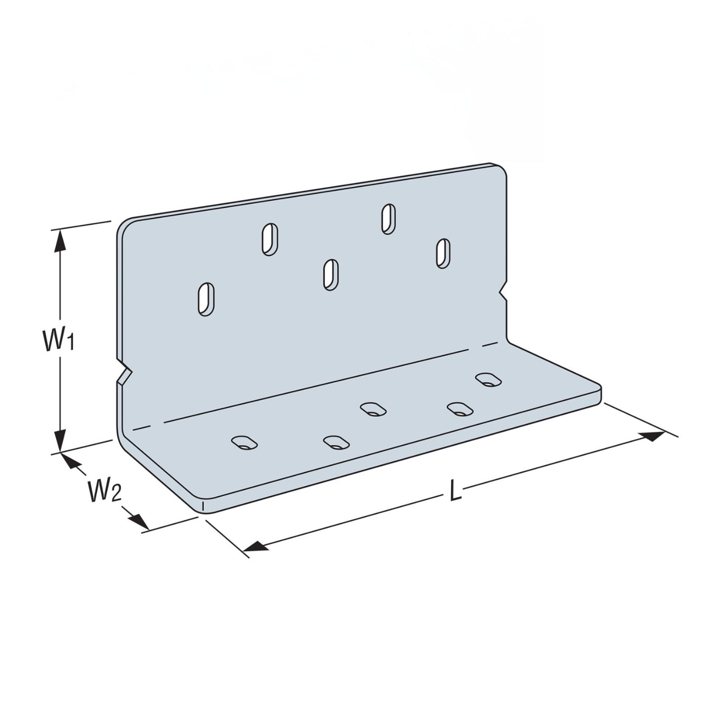 Simpson Strong-Tie HSLQ Hot Dip Galvanized Heavy Shear Transfer Angle specifications