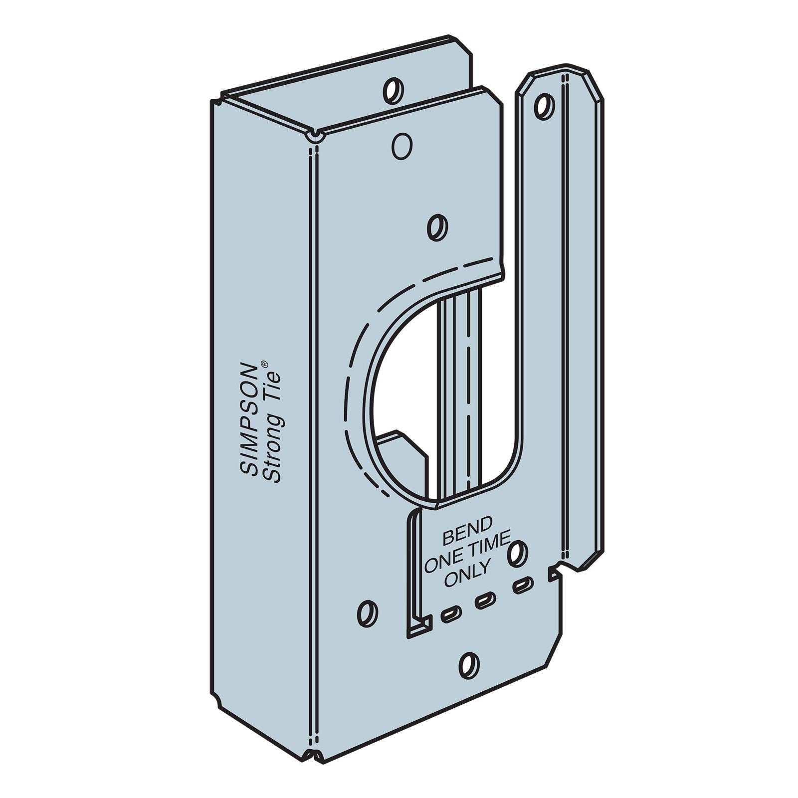 Simpson HSS2KT Heavy Stud Shoe Illustration