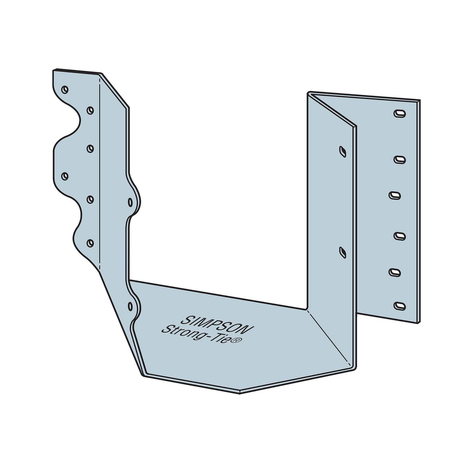 Simpson HSUR46Z Joist Hanger Skewed Right - ZMAX