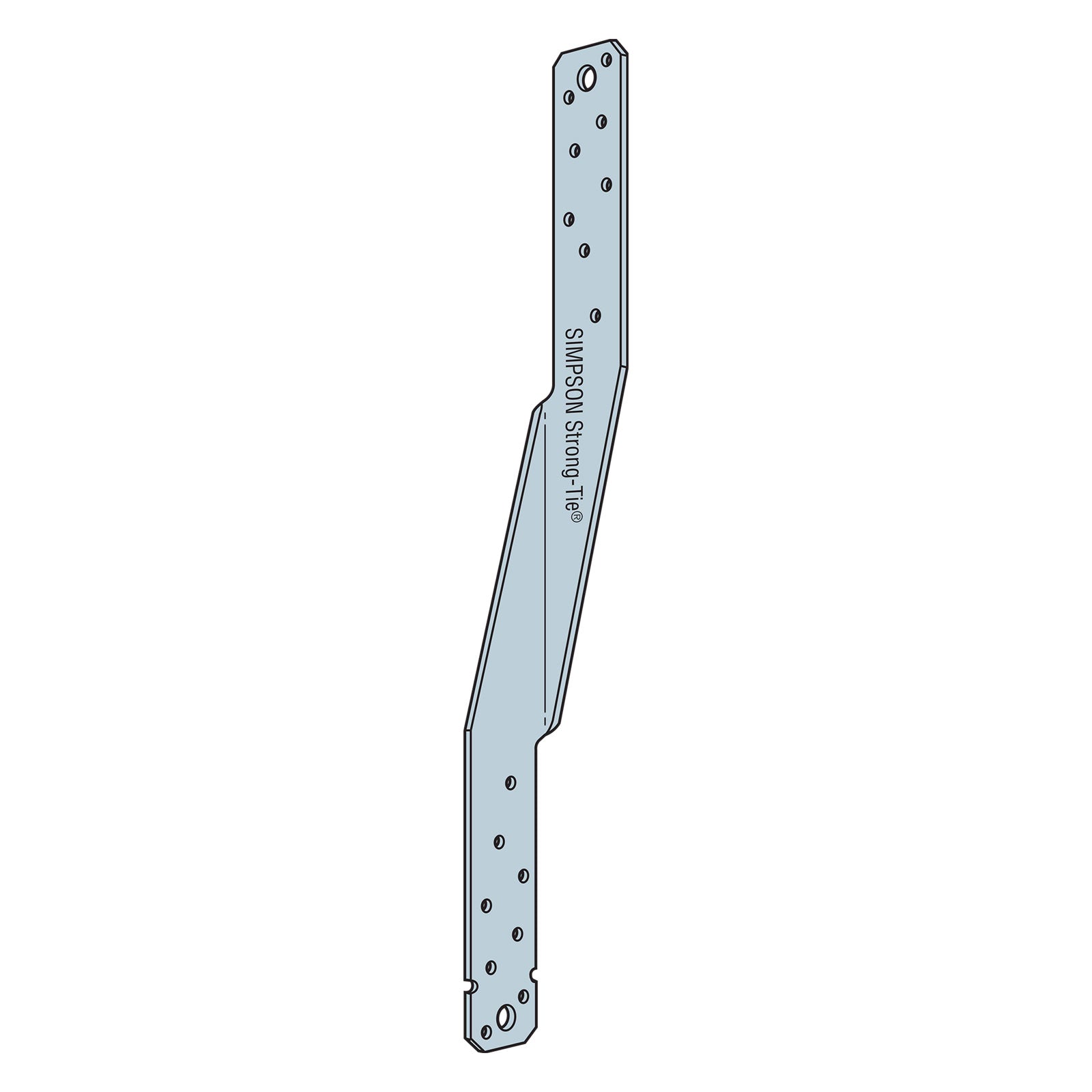 Simpson HTS16-REV Heavy Twist Strap, Reverse Bend Illustration