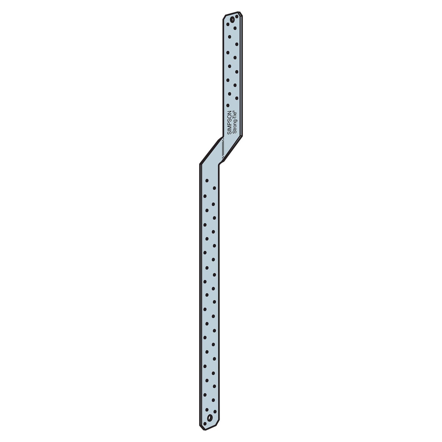 Simpson HTS30-REV Heavy Twist Strap, Reverse Bend Illustration
