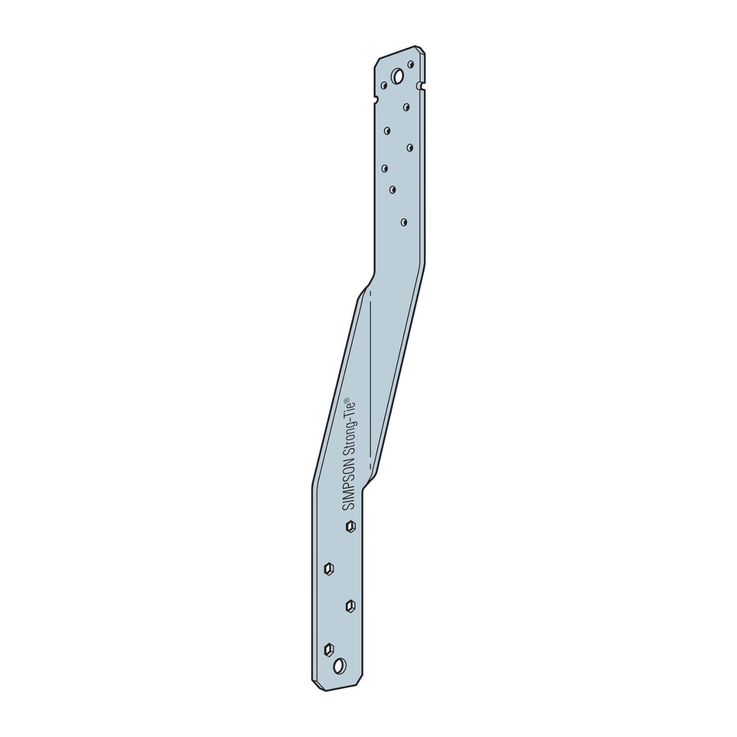 Simpson HTSM16 16" Heavy Masonry Twist Strap - Galvanized
