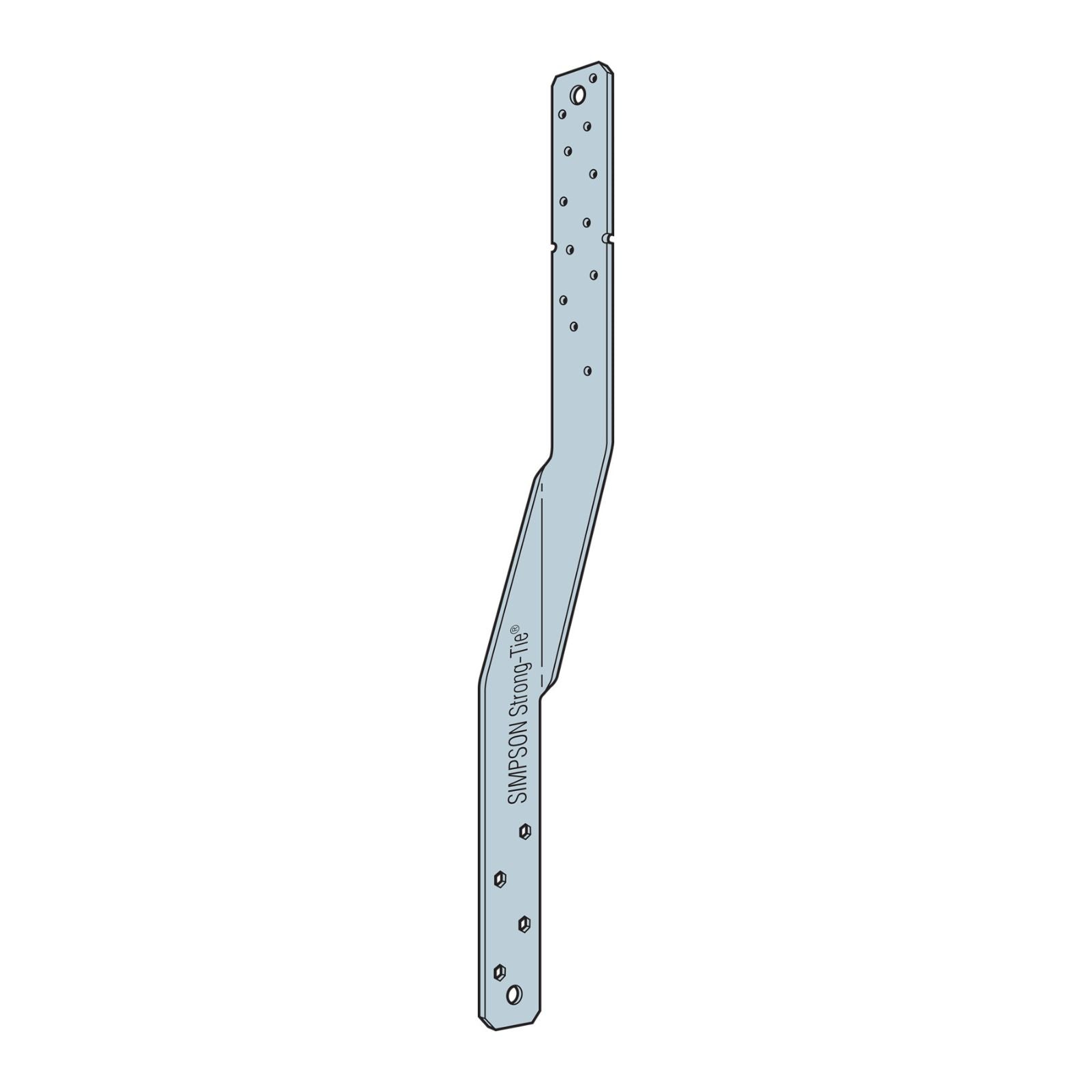 Simpson Strong-Tie HTSM 20" Heavy Masonry Twist Strap - Hot Dip Galvanized | Made to Order, Non-Returnable