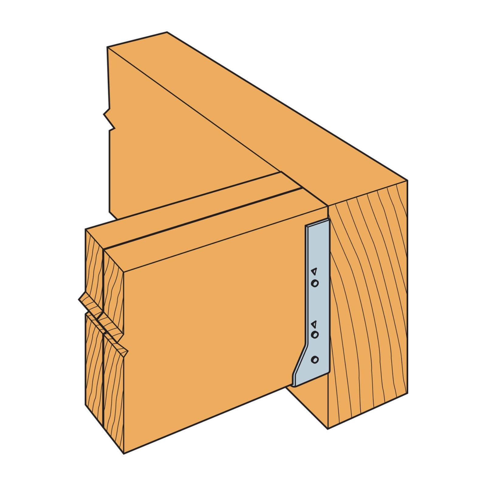 Simpson HUC216-2 Heavy Concealed-Flange Face-Mount Joist Hanger - Made to Order, Non-returnable