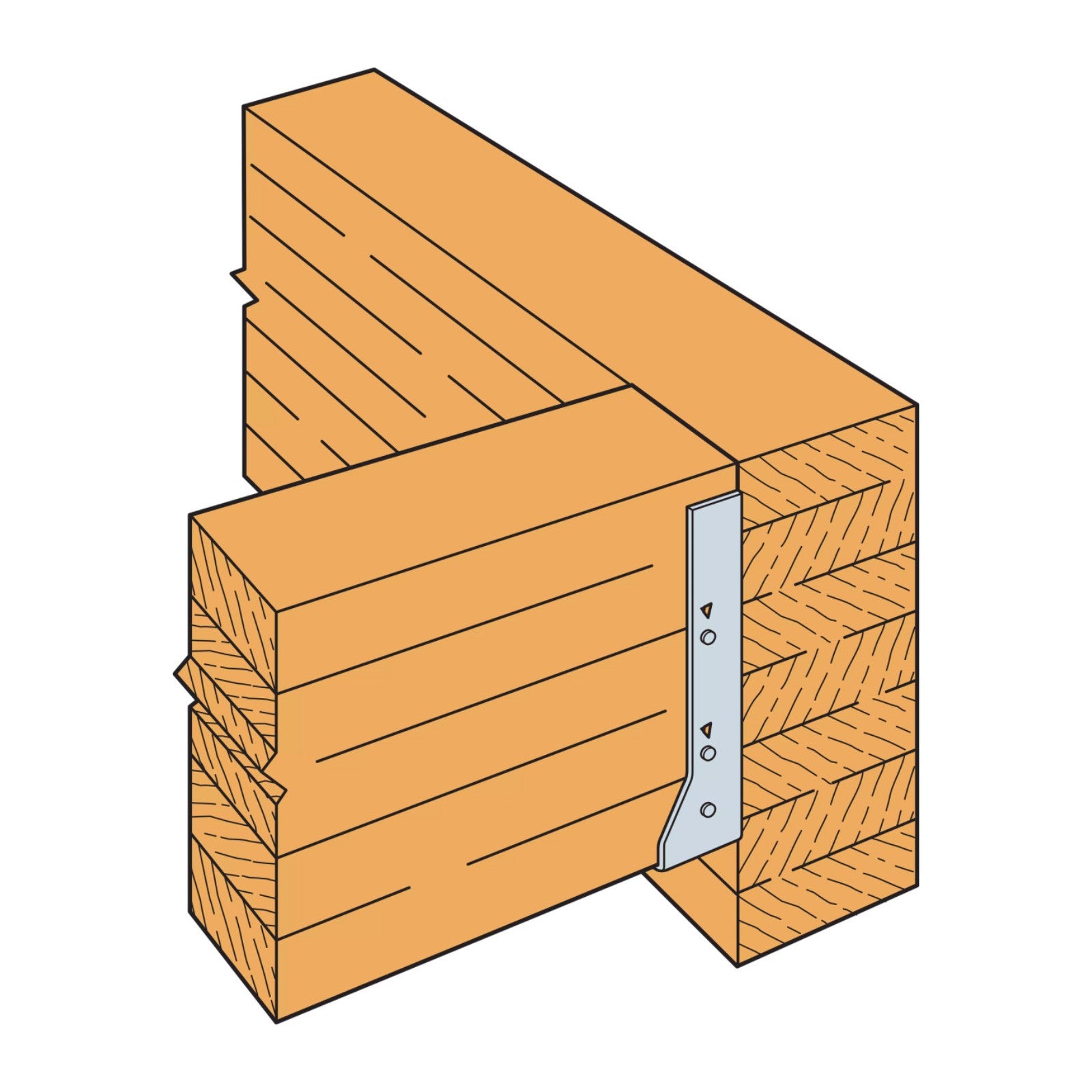 Simpson HUC216-2 Heavy Concealed-Flange Face-Mount Joist Hanger - Made to Order, Non-returnable