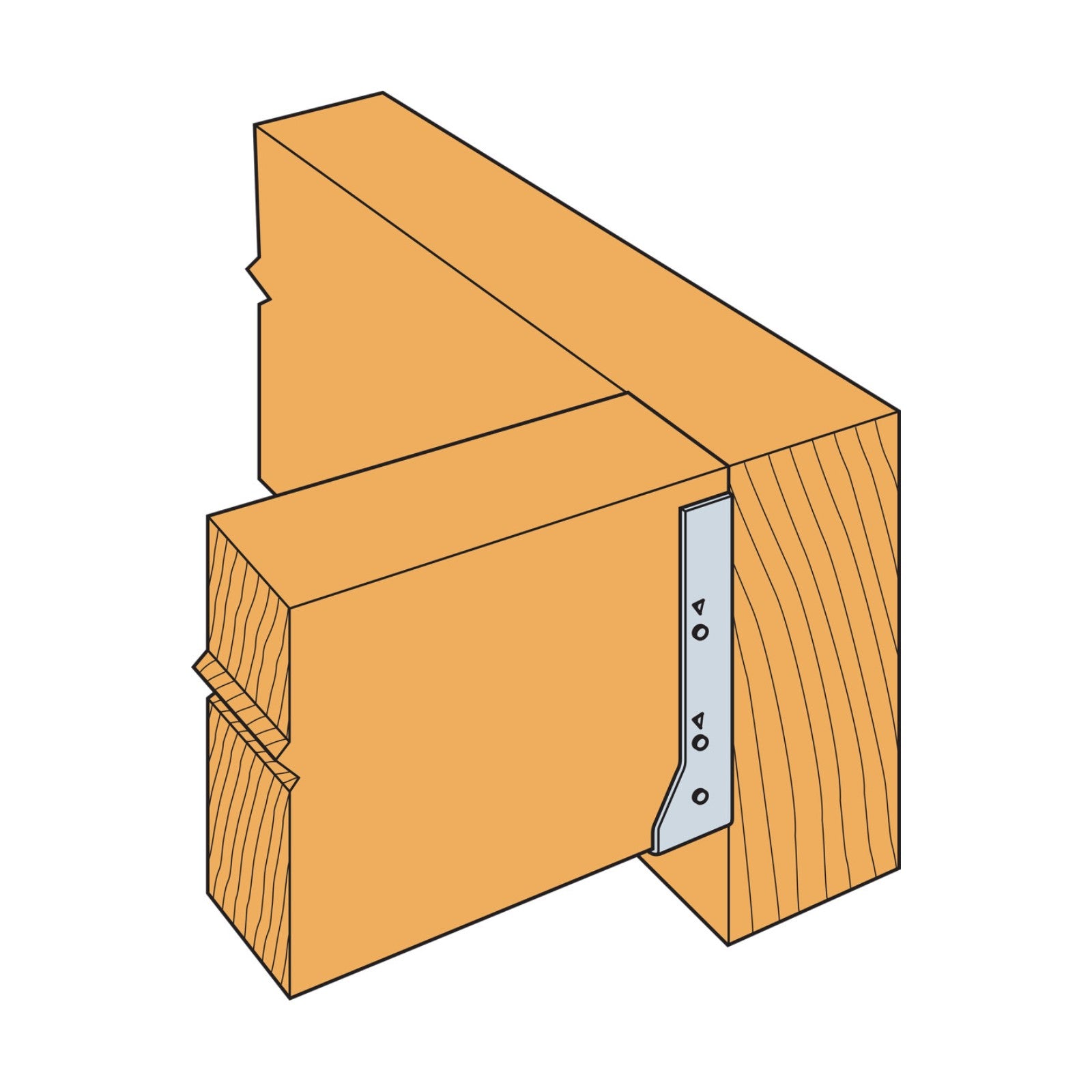 Simpson HUC410SS Heavy Top-Flange Hanger with Concealed Flanges - Stainless Steel