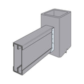 Huc68 Simpson HUC28-2 Double 2x8 Concealed Flange Heavy Face Mount Hanger ...