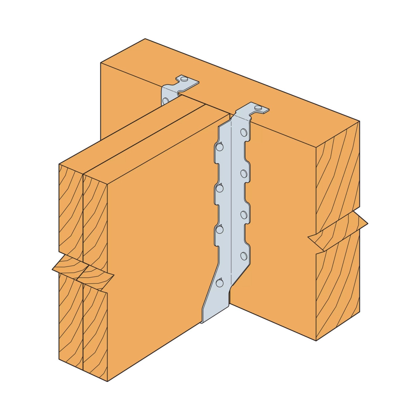 Simpson HUS210-2TF Double 2x10 Top Flange Face Mount Hanger - G90 Galvanized