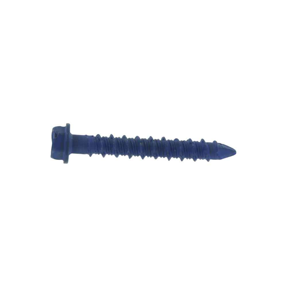 3/16 inch x 1-14 inch Tapcon Blue Concrete Screw Hex Head